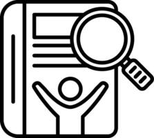 Manual Book Line Icon vector