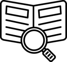 Research Line Icon vector