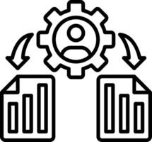 Framework Line Icon vector