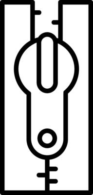 Zipper Line Icon