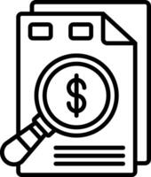 Search Line Icon vector