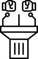 Conference Line Icon vector