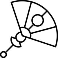 Fan Line Icon vector