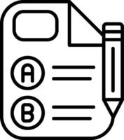Guidelines Line Icon vector