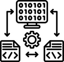 Coding Line Icon vector