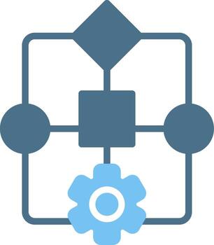 estructura glifo dos color icono diseño vector