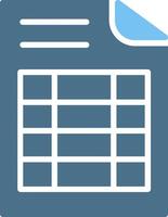 Grid Glyph Two Color Icon Design vector
