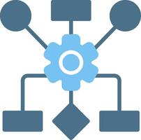 Diagram Glyph Two Color Icon Design vector