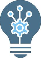 Invention Glyph Two Color Icon Design vector