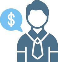 Payment Glyph Two Color Icon Design vector
