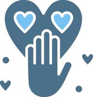 Tolerance Glyph Two Color Icon Design vector