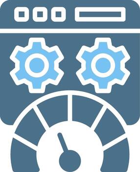 web glifo dos color icono diseño vector