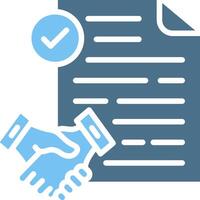Employment Glyph Two Color Icon Design vector