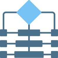 Protocol Glyph Two Color Icon Design vector