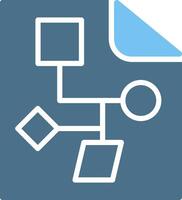 File Glyph Two Color Icon Design Glyph Two Color Icon Design vector
