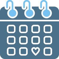 Health day Glyph Two Color Icon Design vector