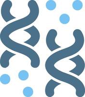 Chromosome Glyph Two Color Icon Design vector