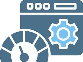 Dashboard Glyph Two Color Icon Design vector