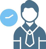 Onboarding Glyph Two Color Icon Design vector