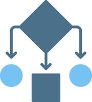 Infrastructure Glyph Two Color Icon Design vector