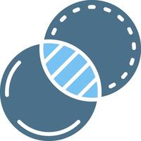 Transparency Glyph Two Color Icon Design vector