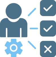 Decision marker Glyph Two Color Icon Design vector