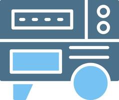 Generator Glyph Two Color Icon Design vector