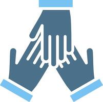 Group Glyph Two Color Icon Design vector