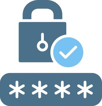 alfiler código glifo dos color icono diseño vector