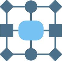 Data model Glyph Two Color Icon Design vector
