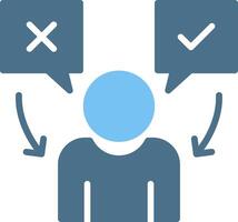 Select Glyph Two Color Icon Design vector