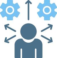 Behavioral Glyph Two Color Icon Design vector