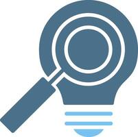 Explanation Glyph Two Color Icon Design vector