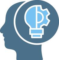 Innovation Glyph Two Color Icon Design vector
