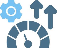Productivity Glyph Two Color Icon Design vector