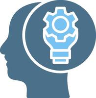 Consideration Glyph Two Color Icon Design vector