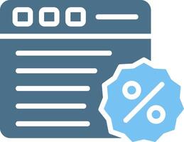 Website Glyph Two Color Icon Design vector