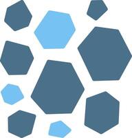 Rocks Glyph Two Color Icon Design vector