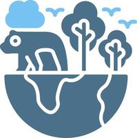 Ecology Glyph Two Color Icon Design vector