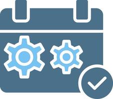 Event Management Glyph Two Color Icon Design vector