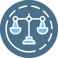 Integrity Glyph Two Color Icon Design vector