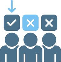 Selection Glyph Two Color Icon Design vector