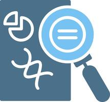 Data analytics Glyph Two Color Icon Design vector