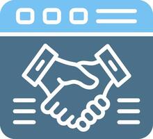 Web Glyph Two Color Icon Design vector