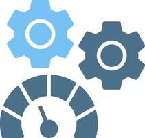 Performance management Glyph Two Color Icon Design vector