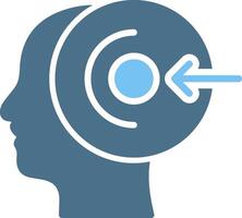 Perception Glyph Two Color Icon Design vector