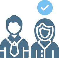 Selecting Glyph Two Color Icon Design vector