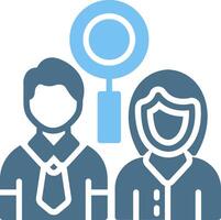 Selection Glyph Two Color Icon Design vector
