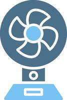 Fan Glyph Two Color Icon Design vector