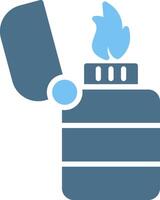 Lighter Glyph Two Color Icon Design vector